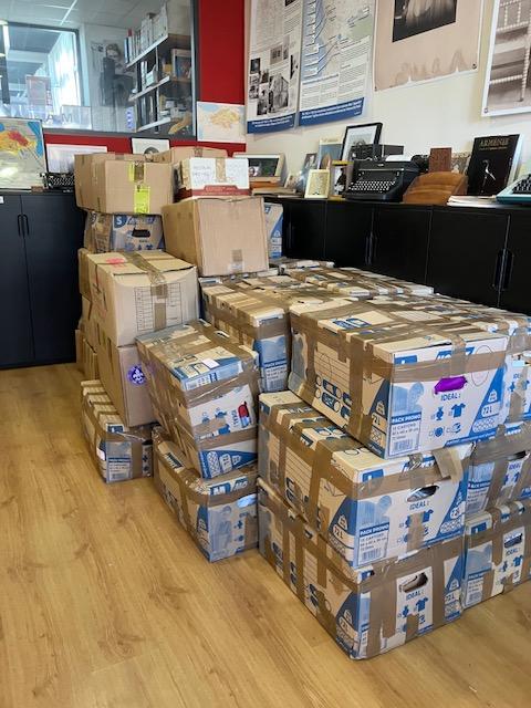 Réception de 55 cartons